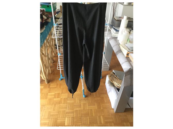 Autre Marque LILI SOBERLY Hose Grau aus Seide und Polyester - Ansicht 3
