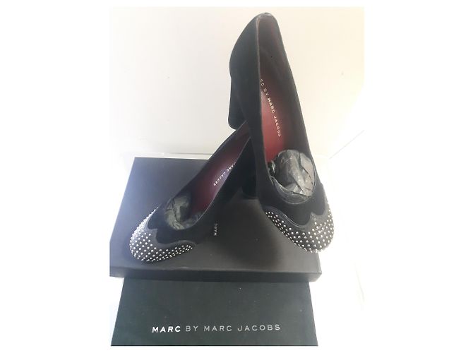 Marc by Marc Jacobs Moderner schwarzer Absatzschuh mit hohen Absätzen - Ansicht 7