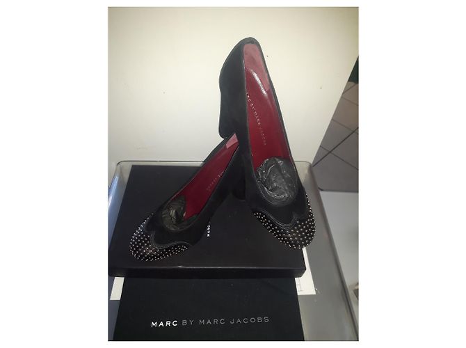 Marc by Marc Jacobs Moderner schwarzer Absatzschuh mit hohen Absätzen - Ansicht 8