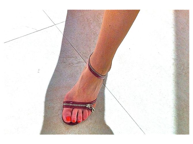 Sandali Dior in vernice rossa - vista 7
