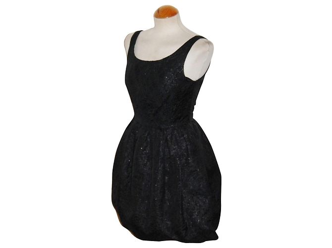 Jack Wills Schwarzes und metallisches Partykleid Silber - Ansicht 2