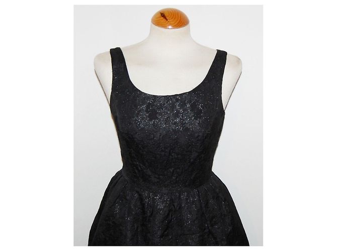 Jack Wills Schwarzes und metallisches Partykleid Silber - Ansicht 3