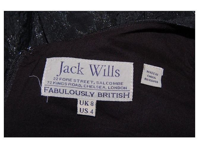 Jack Wills Schwarzes und metallisches Partykleid Silber - Ansicht 4