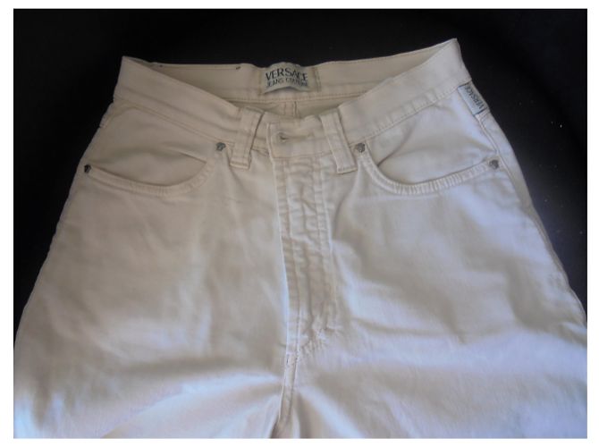Gianni Versace Versace Jeans mit hoher Taille Beige - Ansicht 3