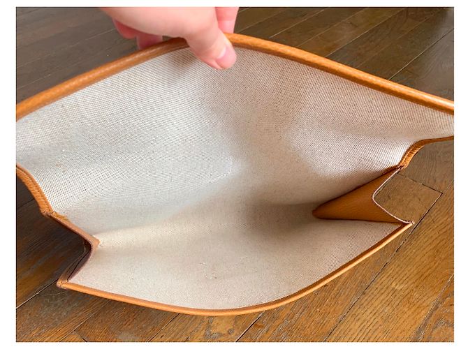Hermès Jige GM Beige Caramelo - vista 11