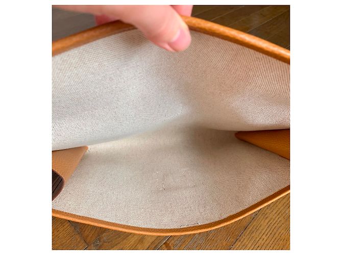 Hermès Jige GM Beige Caramelo - vista 12