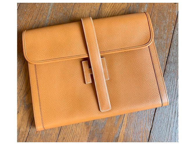 Hermès Jige GM Beige Caramelo - vista 16