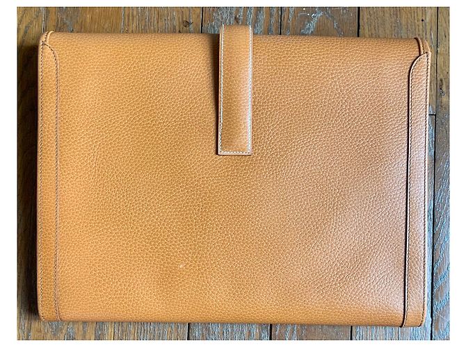 Hermès Jige GM Beige Caramelo - vista 4