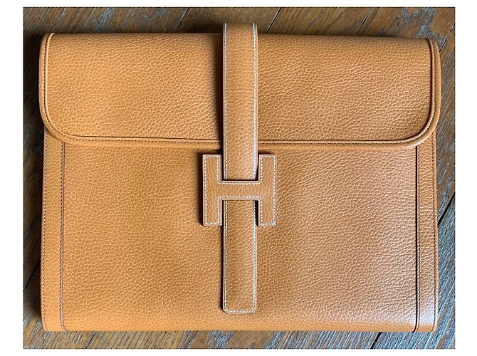 Hermès Jige GM Beige Caramelo - vista 6