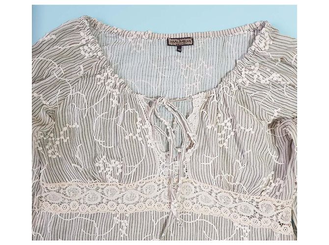 Autre Marque Blusa bordada de algodón Maliparmi Multicolor - vista 3