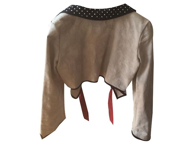Autre Marque Chaleco SOLERLY de seda y algodón negro blanco rojo beige Roja - vista 2