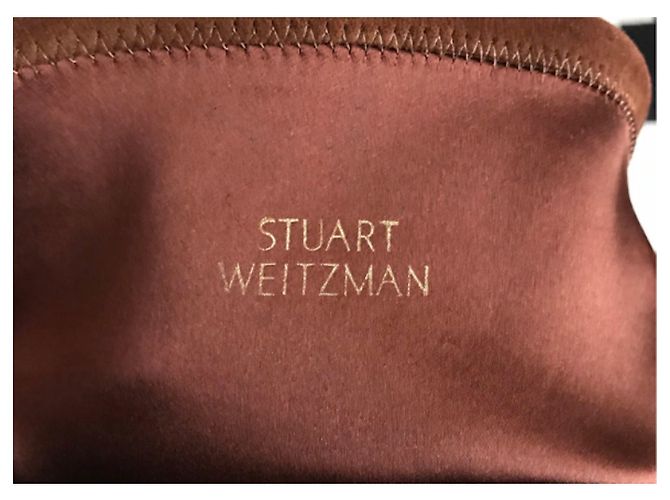 Stuart Weitzman Midland Wildleder Overknee Stiefel Caramel Hellbraun Karamell - Ansicht 6