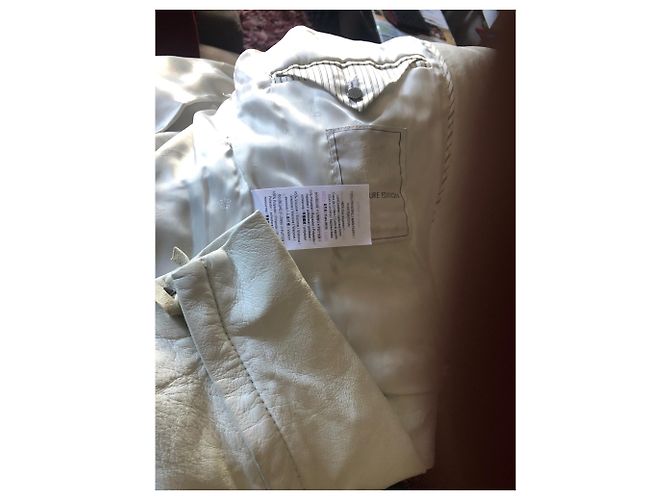 Ikks Bikerjacke aus Lammleder Weiß - Ansicht 12