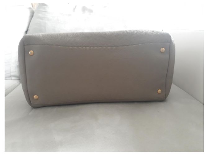 Borsa a mano Prada in pelle grigia Grigio - vista 5