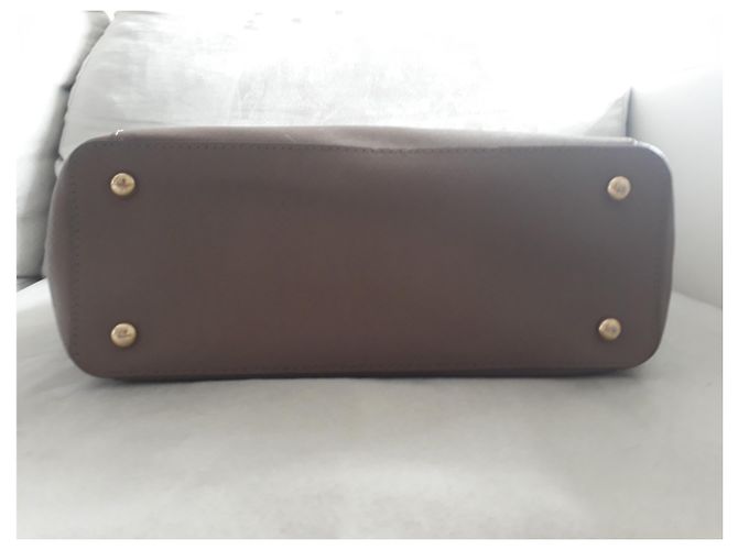 Borsa a mano Michael Kors Jet Set in pelle beige - vista 4