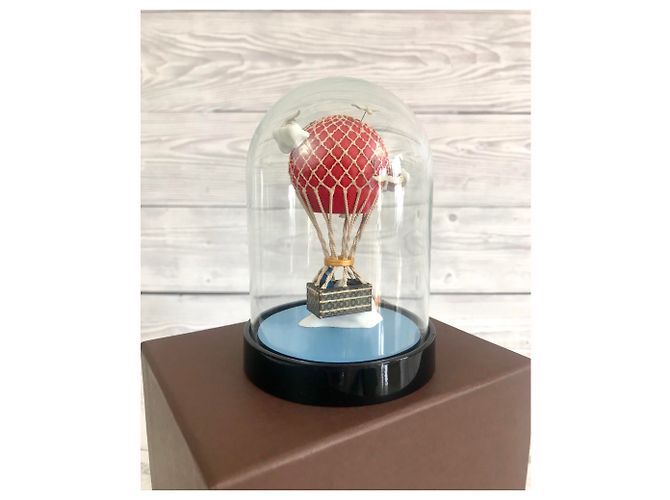 Globe Malle Aéro Louis Vuitton Noir Rouge Bleu - vue 4