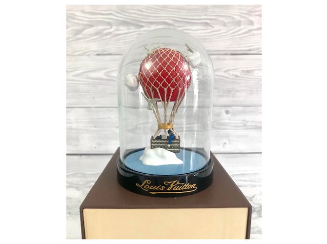Globe Malle Aéro Louis Vuitton Noir Rouge Bleu - vue 5