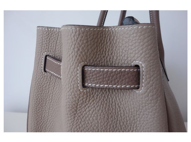 Hermès Hermes Birkin Tasche 35 zweifarbig Grau Taupe - Ansicht 23