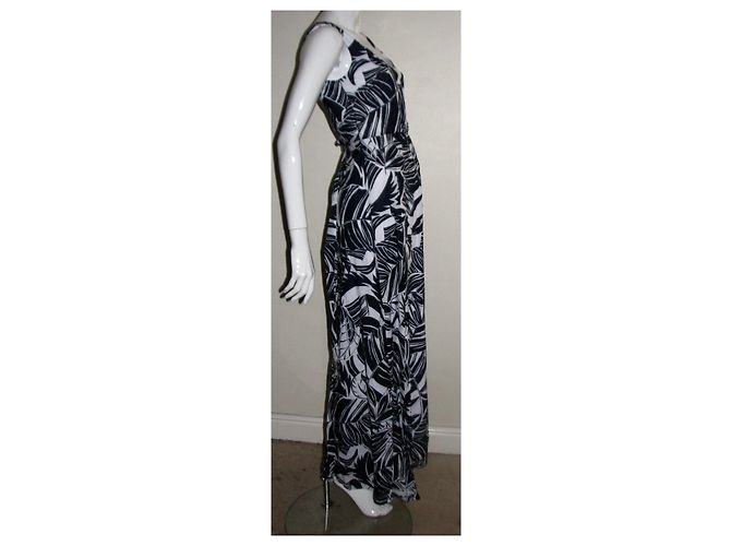 Vestido maxi Hobbs de algodón azul floral Blanco - vista 3