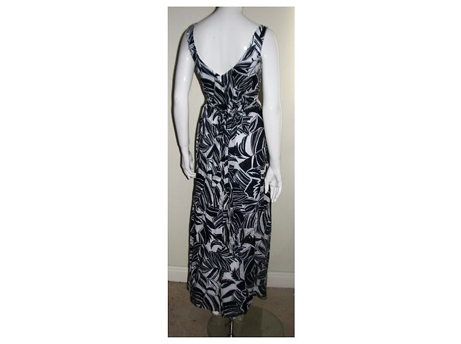 Vestido maxi Hobbs de algodón azul floral Blanco - vista 4
