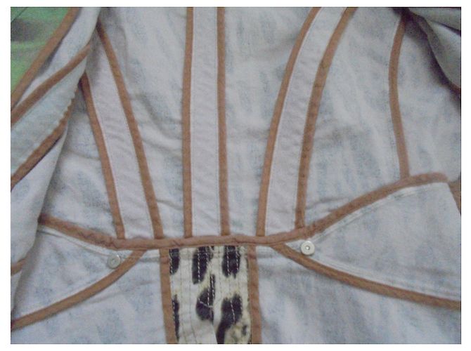 Giacca Roberto Cavalli Juscavalli color Eggshell cotone M Bianco sporco - vista 6