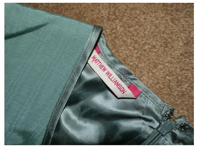 Matthew Williamson Kleid mit flatternden Ärmeln hellgrün - Ansicht 9