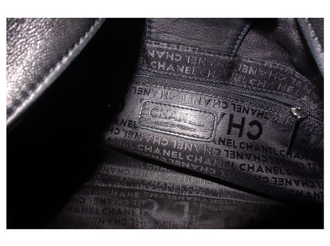 Borsa in pelle nera di Chanel Hobo Nero - vista 12