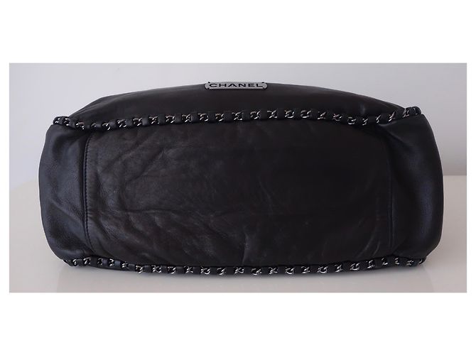 Borsa in pelle nera di Chanel Hobo Nero - vista 6