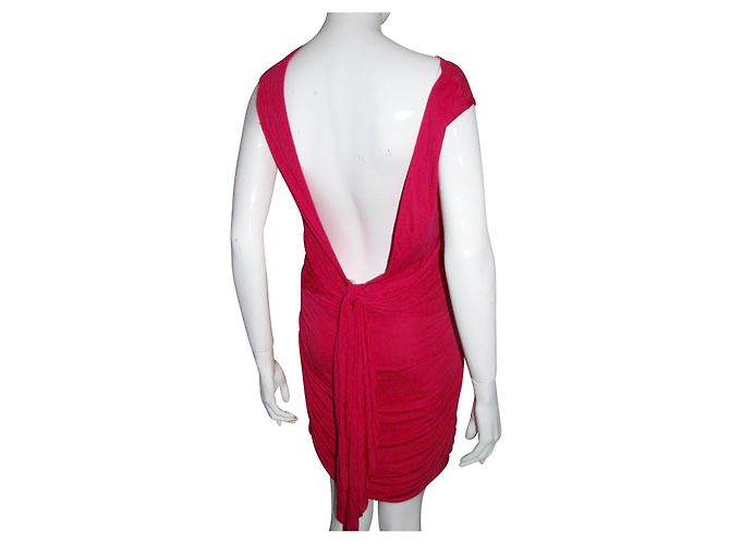 Robe Alice by Temperley Fuchsia en Modal Dos Nu Fuschia - vue 2