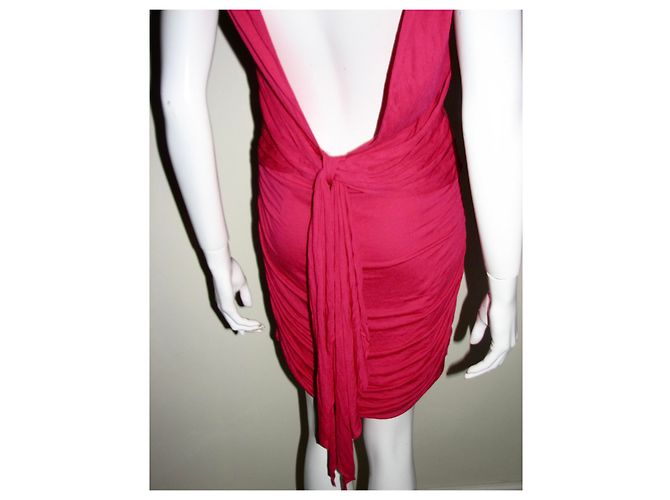 Robe Alice by Temperley Fuchsia en Modal Dos Nu Fuschia - vue 4