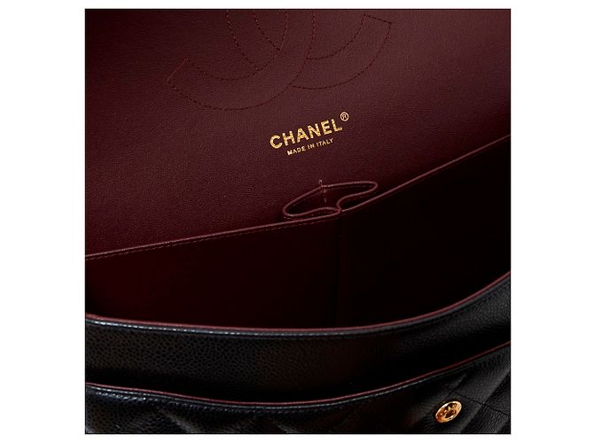 Timeless Chanel Grande borsa classica 30 Oro senza tempo nero caviale D'oro - vista 5