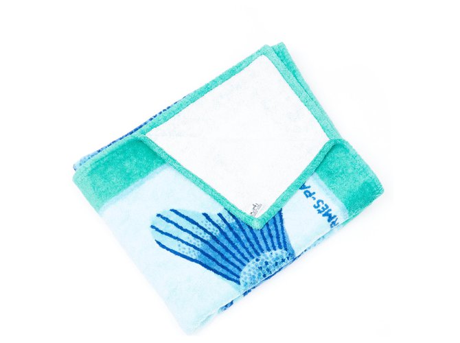 Hermès BLUE FISH TOWEL Green - view 3