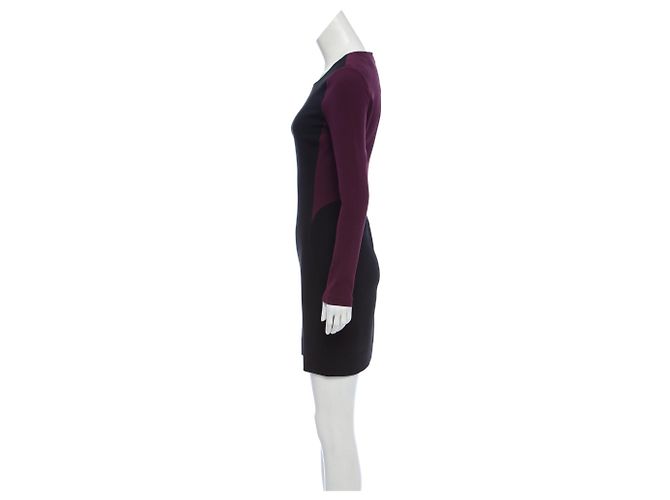 Abito Octavia Diane von Furstenberg nero e viola Porpora - vista 2