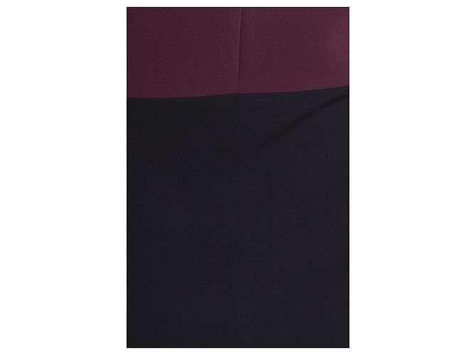 Abito Octavia Diane von Furstenberg nero e viola Porpora - vista 4