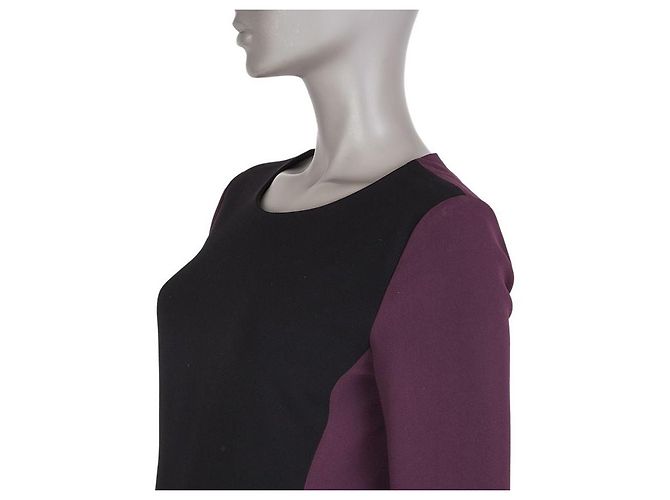Abito Octavia Diane von Furstenberg nero e viola Porpora - vista 5