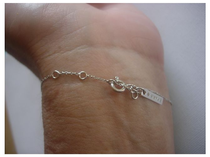 Pulsera Morganne Bello de oro blanco. 750/000 y piedra de luna Plata - vista 2