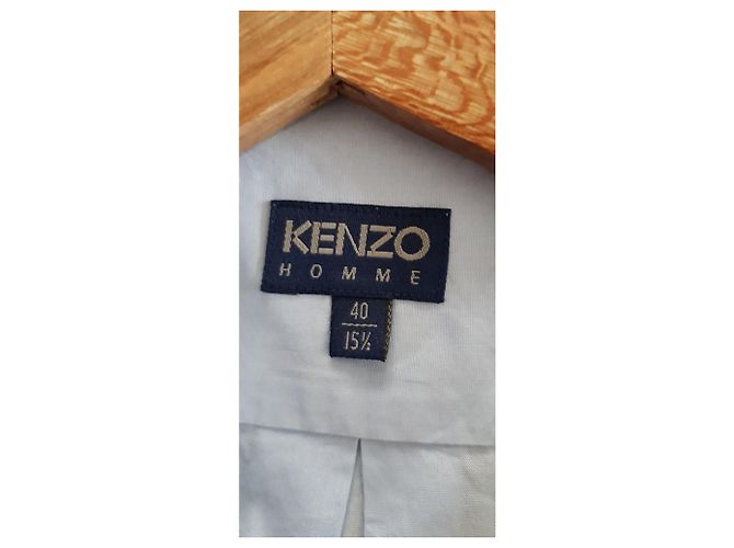 Camicia Kenzo in cotone blu Uomo Taglia 40 - vista 5