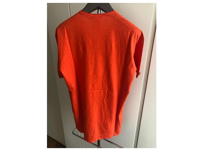 BALMAIN PARIS NEW MEN'S ORANGE T-SHIRT - view 2