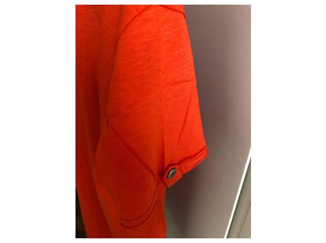 BALMAIN PARIS NEW MEN'S ORANGE T-SHIRT - view 5
