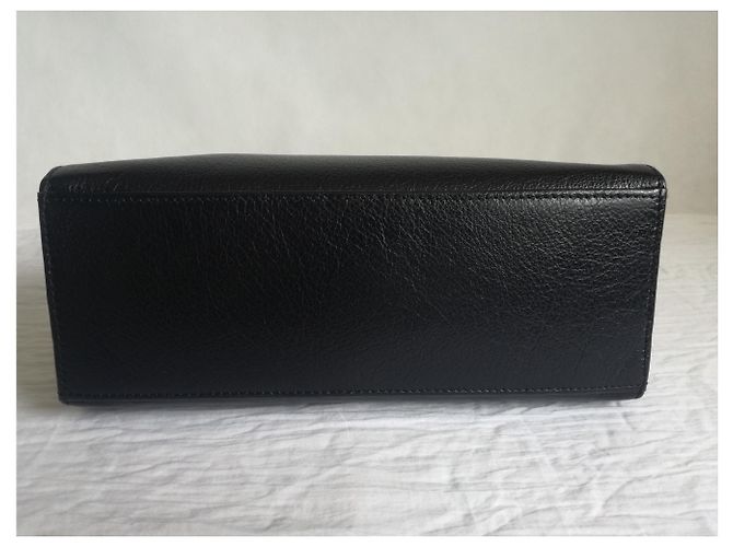 Bolsa "Mac Douglas" bonita em couro preto grained NEW - vista 6