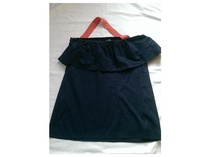 Camicetta Chloé senza maniche in cotone blu - vista 2