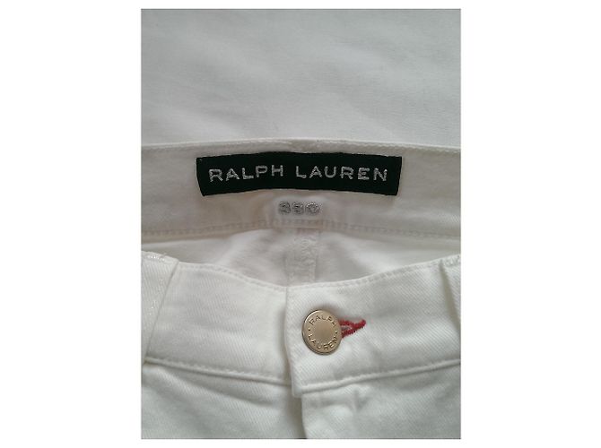 Jeans Ralph Lauren Bianchi in Cotone Bianco - vista 5