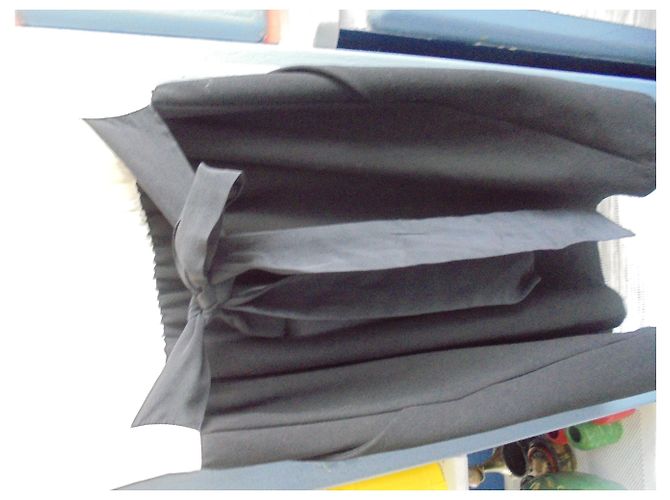 Abito da Smoking Dress Gallery in Seta e Viscosa Nero e Eggshell Bianco sporco - vista 4