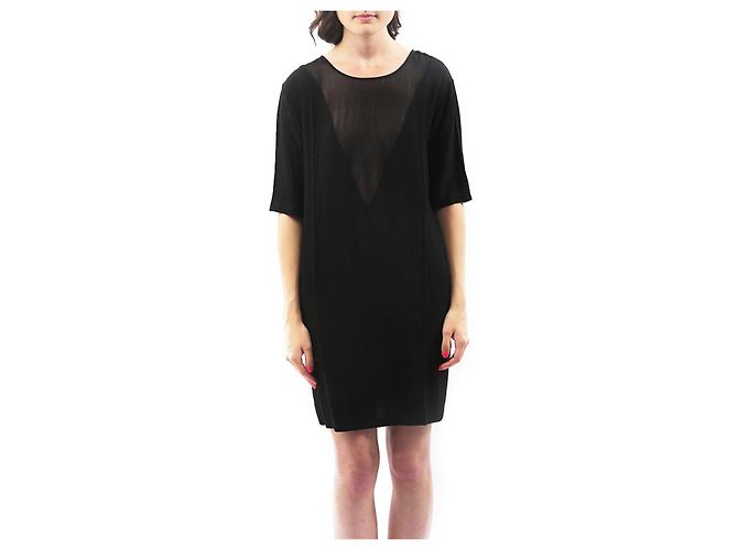 Won Hundred Pinar Kleid Schwarz Viscose - Ansicht 6