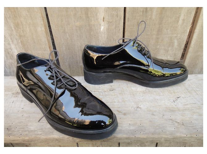 Studio Pollini lucidato derby Pollini Studio nuova condizione Nero - vista 4