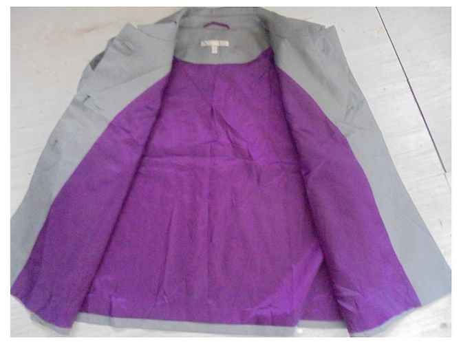 Autre Marque Giacca corta WE viola e grigio scuro in cotone Porpora Grigio antracite - vista 3