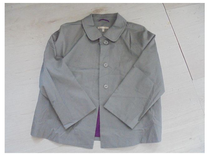 Autre Marque Giacca corta WE viola e grigio scuro in cotone Porpora Grigio antracite - vista 4