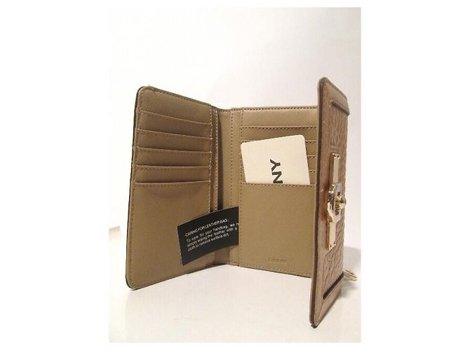 Cartera Dkny de cuero beige - vista 4