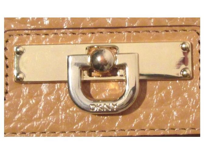 Cartera Dkny de cuero beige - vista 6