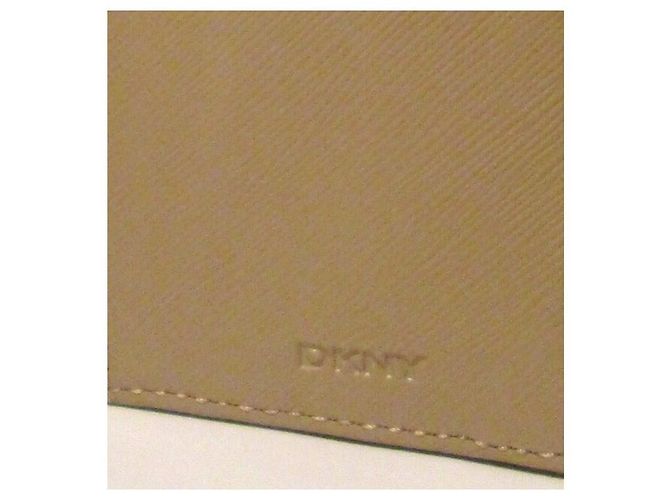 Cartera Dkny de cuero beige - vista 8